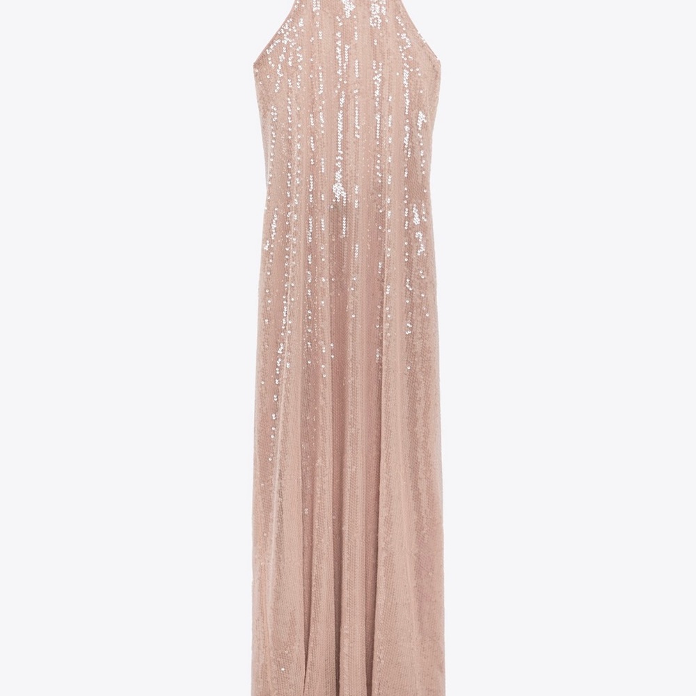 Brand new Sequins halter Zara dress